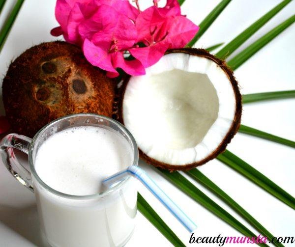 công dụng làm đẹp của nước cốt dừa