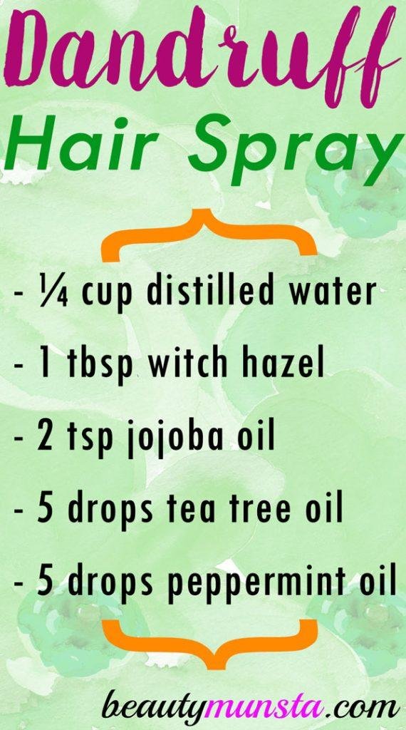 Xịt chống gàu tự làm là thứ bạn cần để đánh bay da đầu bong tróc ngứa một cách tự nhiên!