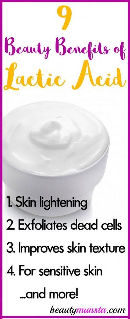 Dưới đây là 9 lợi ích làm đẹp tuyệt vời của axit lactic cho làn da của bạn! 