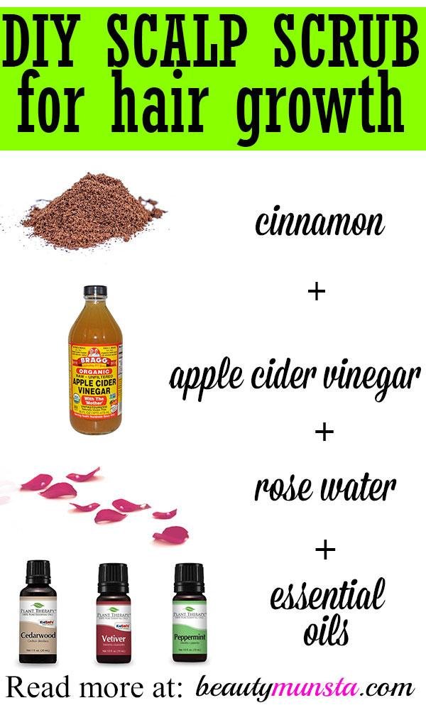 tự làm chà da đầu để mọc tóc
