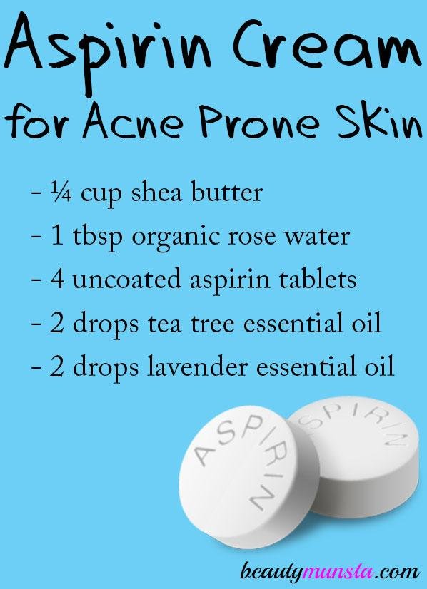 Tự làm kem aspirin trị mụn để giảm đáng kể mụn đỏ trên mặt bạn!
