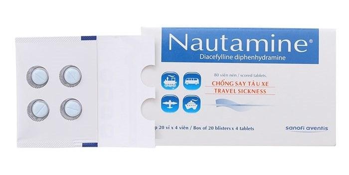 Thuốc chống say tàu xe Nautamine có tác dụng bao lâu, có tác dụng phụ không, giá bao nhiêu?