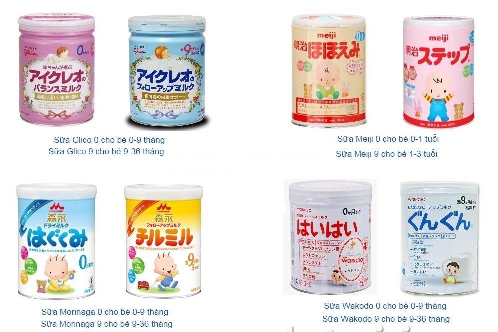 Top 5 loại sữa Nhật cho trẻ sơ sinh tốt nhất